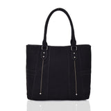 Lollie Stitch Panel Shopper Bag - Black image 1