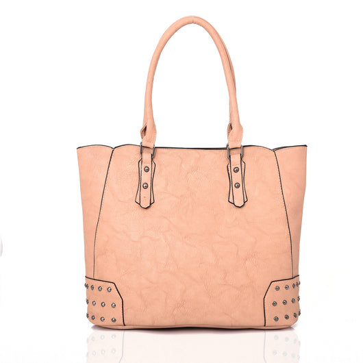 Britta Stud Tote Bag - Beige image 1