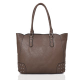 Britta Stud Tote Bag - Dark Khaki image 1