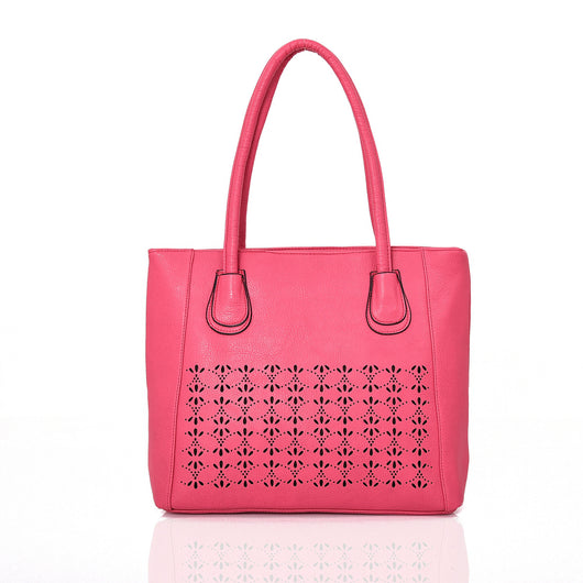 Antonella Laser Chop Tote - Fuchsia image 1