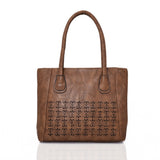 Antonella Laser Chop Tote - Khaki image 1