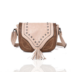 Natalya Stud And Tassel Cross Body - Beige image 1