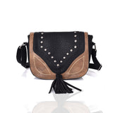 Natalya Stud And Tassel Cross Body - Black image 1