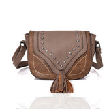 Natalya Stud And Tassel Cross Body - Khaki image 1