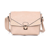 Valencea Stud Front Cross Body Bag - Beige image 1
