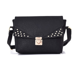 Valencea Stud Front Cross Body Bag - Black image 1
