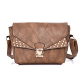 Valencea Stud Front Cross Body Bag - Khaki image 1