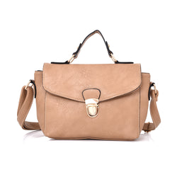 Alerie Clip Front Cross Body Bag - Beige image 1