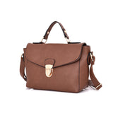 Alerie Clip Front Cross Body Bag - Red Brown image 1