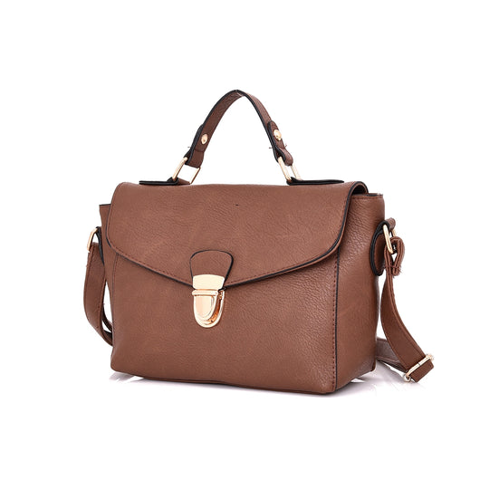 Alerie Clip Front Cross Body Bag - Red Brown image 1