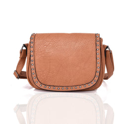 Livia Stud Cross Body - Tan image 1