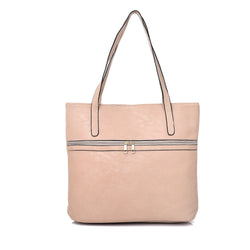 Philomeana Zip Shopper Bag - Beige image 1