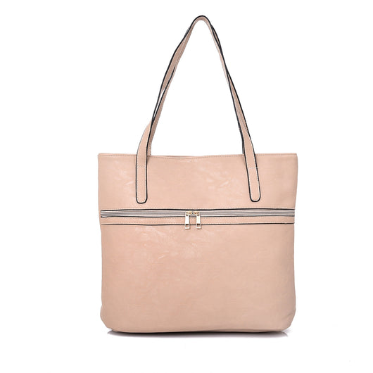 Philomeana Zip Shopper Bag - Beige image 1