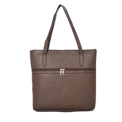 Philomeana Zip Shopper Bag - Khaki image 1