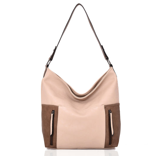 Keren Pocket Shopper Bag - Beige image 1