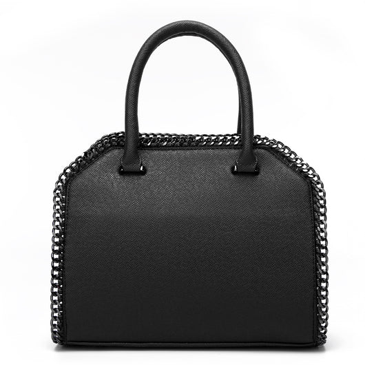 Ashlynn Chain Detail Tote Bag - Black image 1