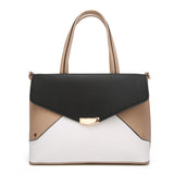 Desi Colour Block Tote Bag - D.Beige image 1