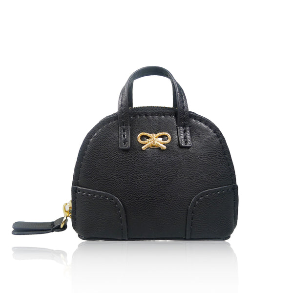 Mini Handbag Coin Purse - Black image 1