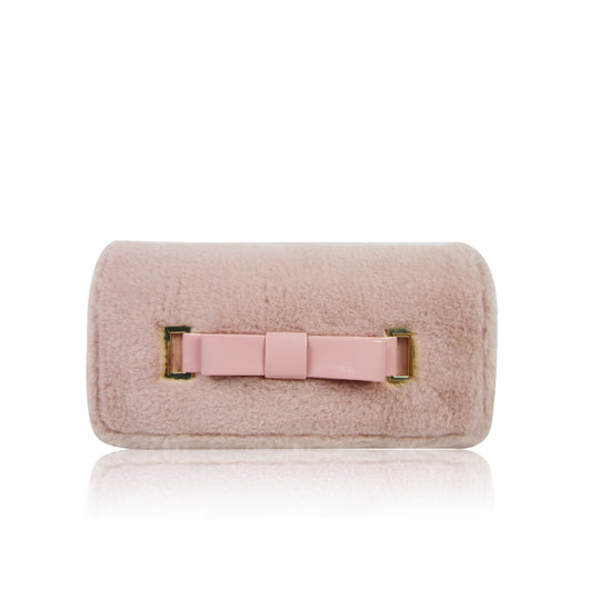 Faux Fur Long Purse - Pink image 1