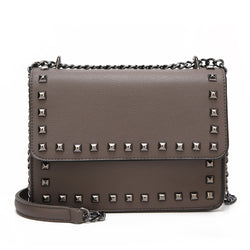 Seraphena Studded Box Cross Body - Grey image 1