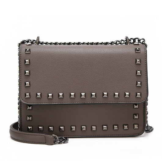 Seraphena Studded Box Cross Body - Grey image 1