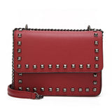 Seraphena Studded Box Cross Body - Red image 1
