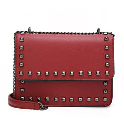 Seraphena Studded Box Cross Body - Red image 1