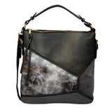 Gracia marble panel slouch bag - Grey image 1