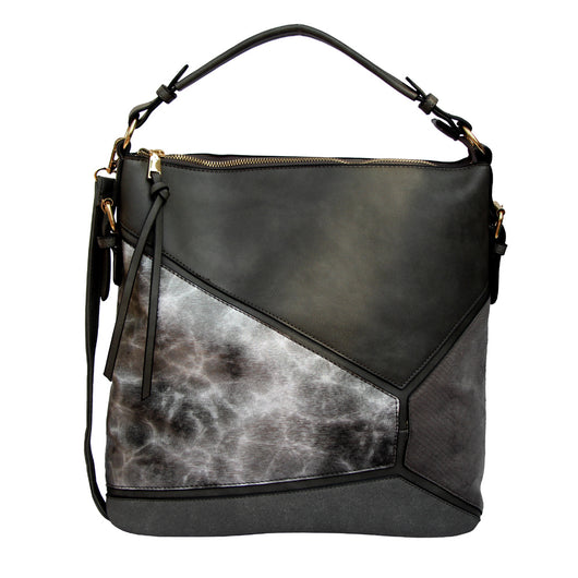 Gracia marble panel slouch bag - Grey image 1