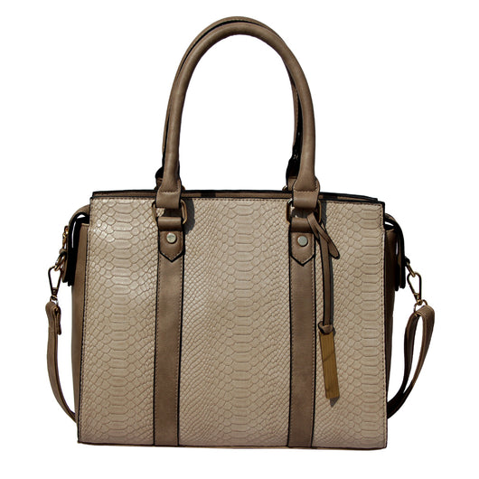 Guinivere marble panel tote bag - Taupe image 1