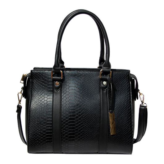 Guinivere marble panel tote bag - Black image 1
