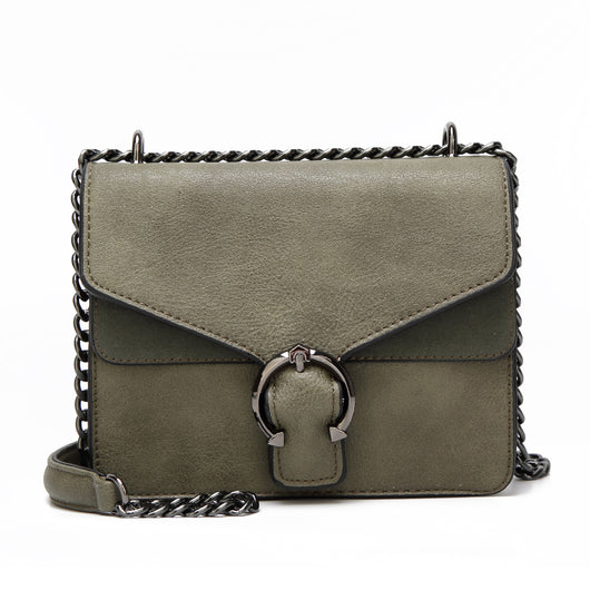 Sallie Ring Trim Cross Body Bag - Army Green image 1