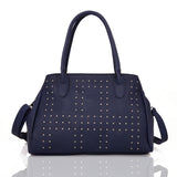 Judi Stud Tote Bag Dark Blue image 1