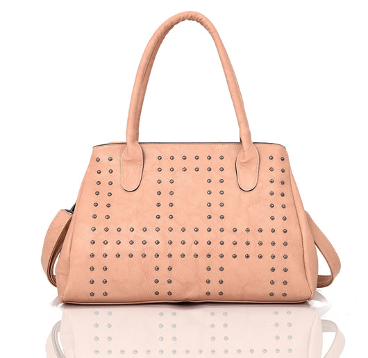 Judi Stud Tote Bag Beige image 1