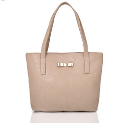 Jenni Bow Shopper Bag Light Khaki image 1