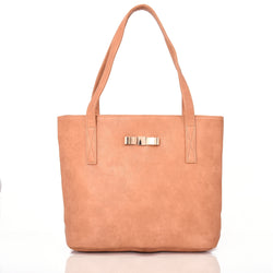 Jenni Bow Shopper Bag Light Tan image 1