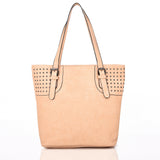 Kelli Stud Panel Shopper Beige image 1