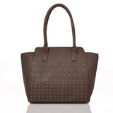 Lenni Stud Tote Bag Dark Khaki image 1