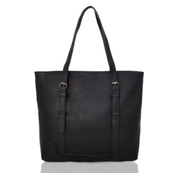 Althea strap front shopper bag black image 1
