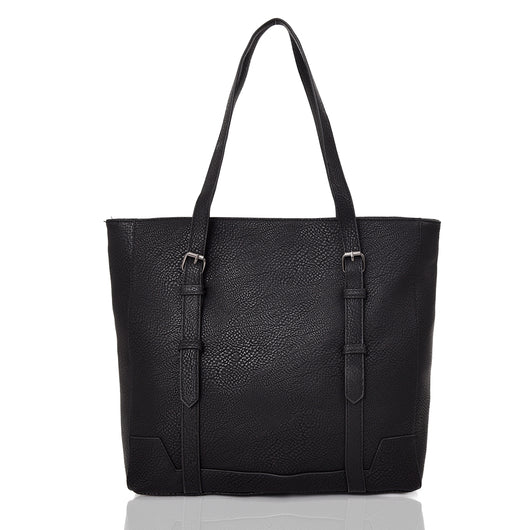Althea strap front shopper bag black image 1