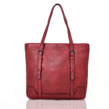 Althea strap front shopper bag red image 1