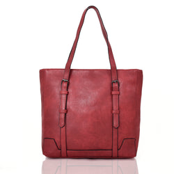 Althea strap front shopper bag red image 1