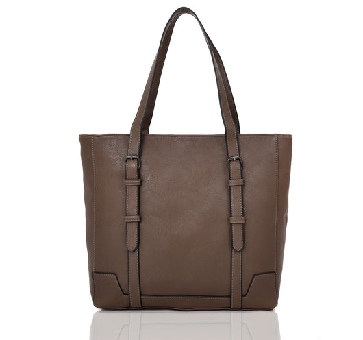 Althea strap front shopper bag khaki image 1
