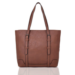 Althea strap front shopper bag Red brown image 1