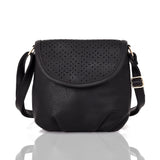 Aubree laser cut cross body bag black image 1