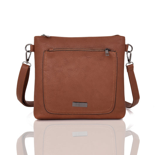 Valentina cross body bag Red Brown image 1