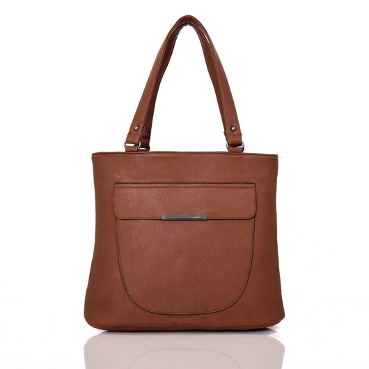 Eyre pocket tote Red Brown image 1