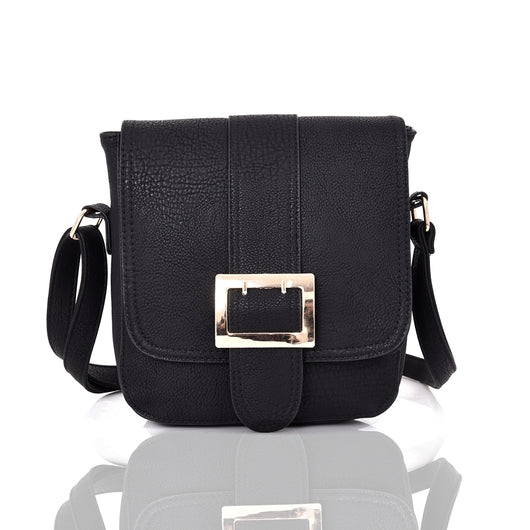 Bennet buckle cross body bag black image 1