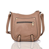 Harrie zip cross body bag nude image 1