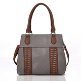 Sherlock Studded Tote Bag Grey image 1